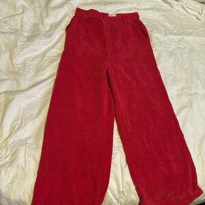 Wander Kids Vibrant Red Corduroy Trousers
